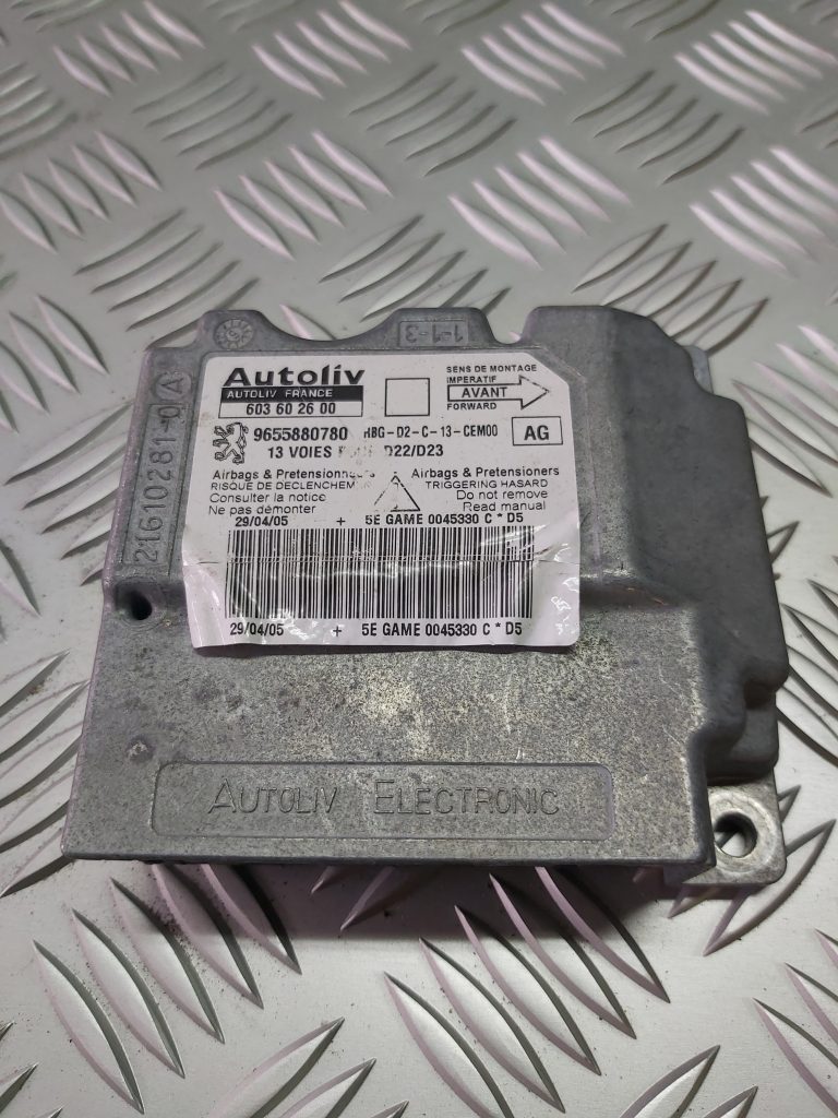 Drošības spilvena vadības bloks priekš PEUGEOT 407 2004 1 Drošības spilvena vadības bloks priekš PEUGEOT 407 2004