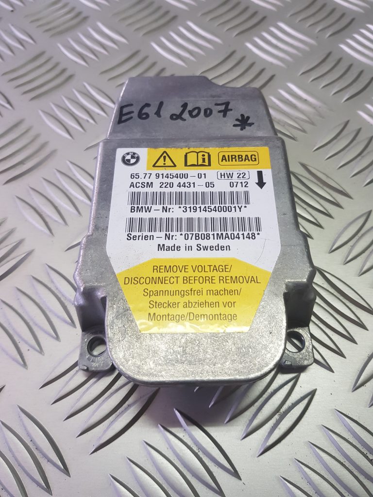 Drošības spilvena vadības bloks priekš BMW 525D E61 2007 TOURING BLACK 1 Drošības spilvena vadības bloks priekš BMW 525D E61 2007 TOURING BLACK