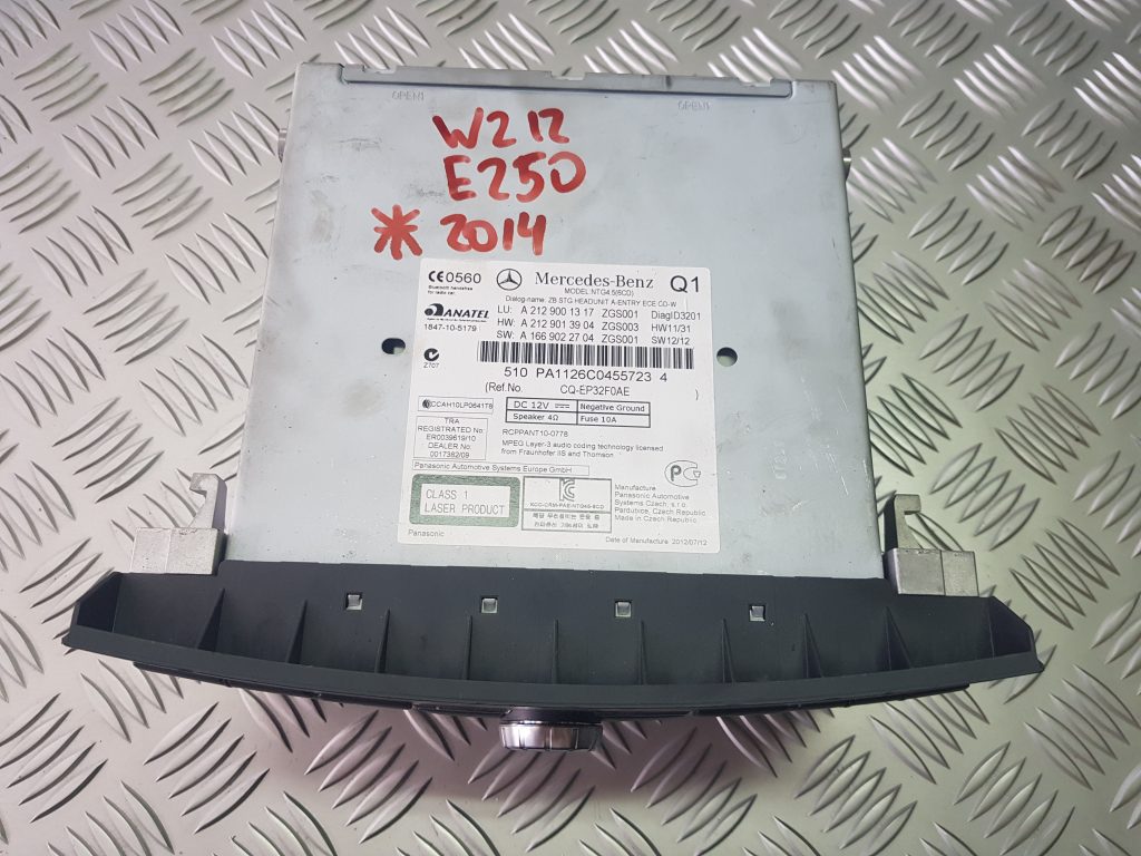CD/DVD/Navigācijas bloks priekš MERCEDES BENZ E250 W212 2014 2 CD/DVD/Navigācijas bloks priekš MERCEDES BENZ E250 W212 2014