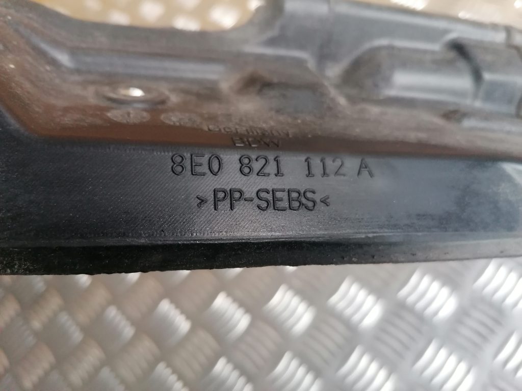 Priekšējā spārna un bufera stiprinājums priekš AUDI A4 2007 2 Priekšējā spārna un bufera stiprinājums priekš AUDI A4 2007