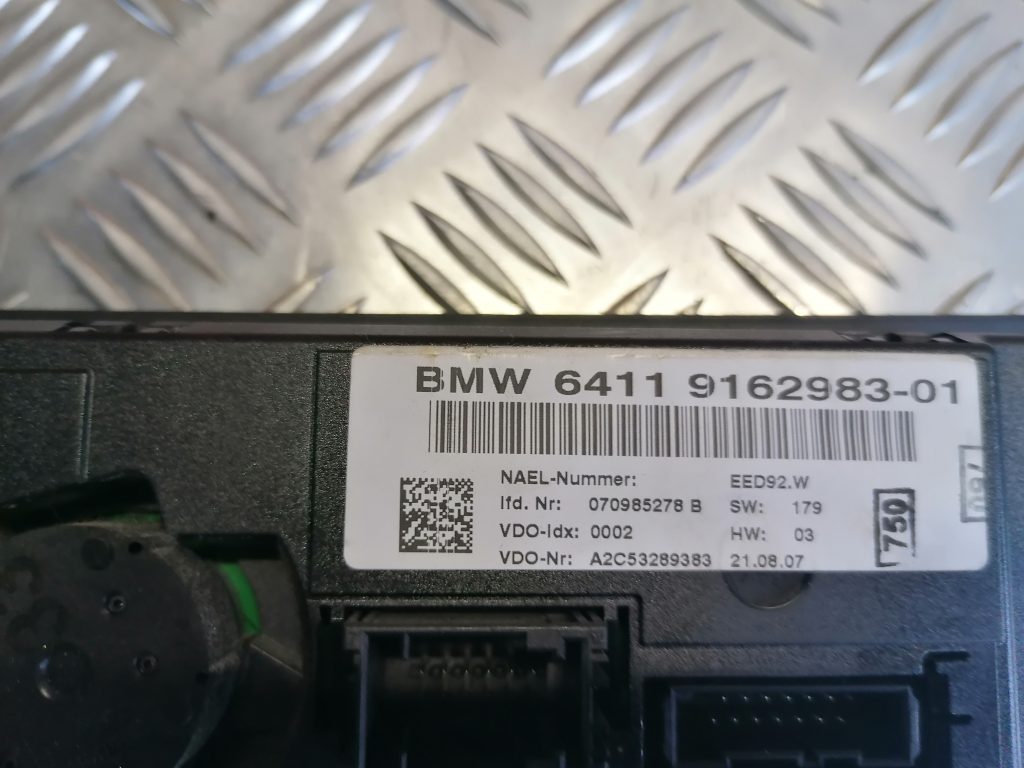 Klimata kontroles bloks priekš BMW 330D E91 2008 TOURING 2 Klimata kontroles bloks priekš BMW 330D E91 2008 TOURING