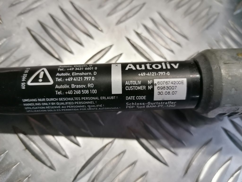 Aizmugurējā drošības jostas sprādze priekš BMW 330D E91 2008 TOURING 2 Aizmugurējā drošības jostas sprādze priekš BMW 330D E91 2008 TOURING