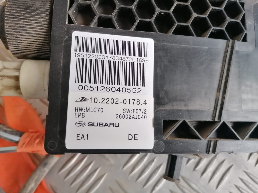 Stāvbremzes mehānisms priekš SUBARU LEGACY 2011 6 Stāvbremzes mehānisms priekš SUBARU LEGACY 2011