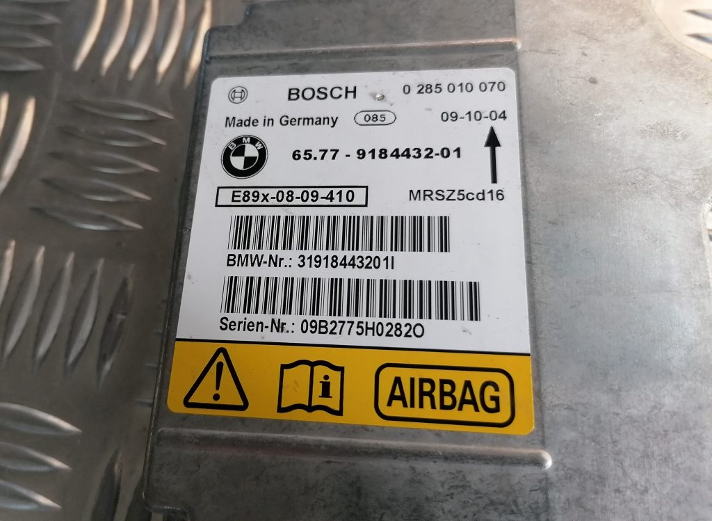 Drošības spilvena vadības bloks priekš BMW 1 E87 2009 WHITE 3 Drošības spilvena vadības bloks priekš BMW 1 E87 2009 WHITE