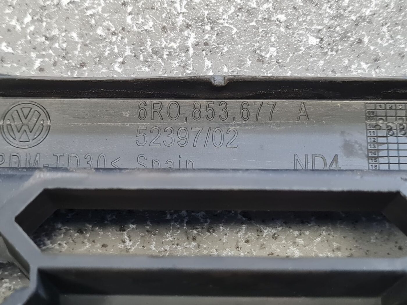 Bufera reste priekš VW POLO 2011 3 Bufera reste priekš VW POLO 2011