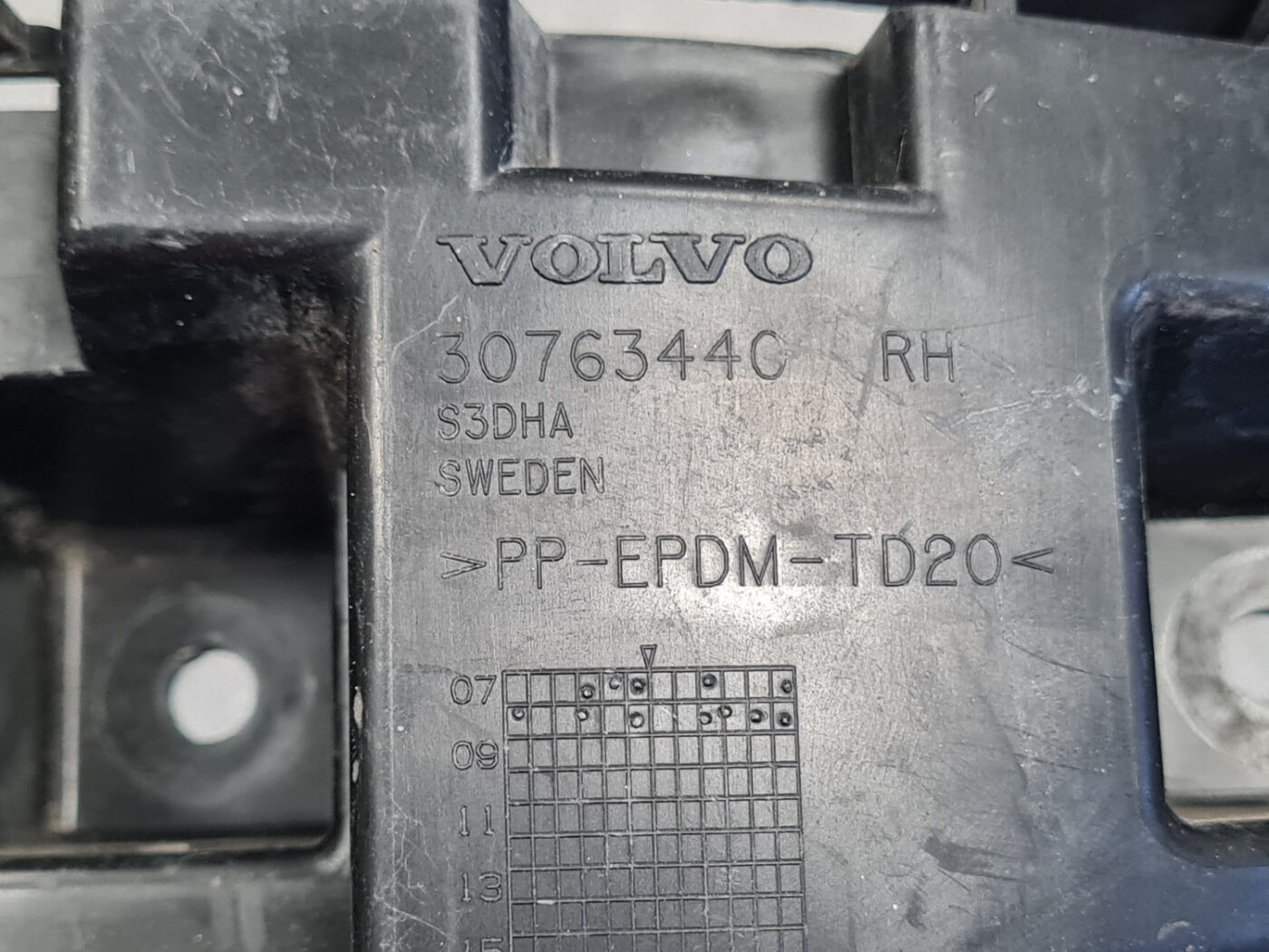 Aizmugurēja bufera kronšteins priekš VOLVO XC60 2009 4 Aizmugurēja bufera kronšteins priekš VOLVO XC60 2009