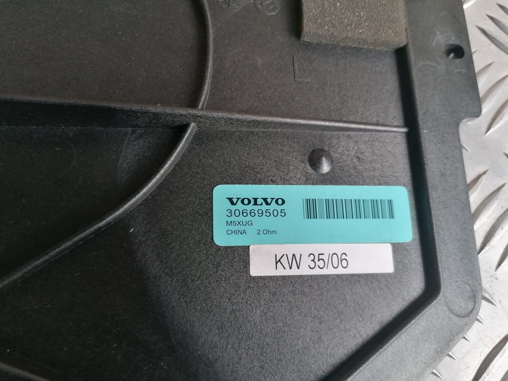 Durvju skaļrunis, apakšā priekš VOLVO C30 2008 TURQUOISE 5 Durvju skaļrunis, apakšā priekš VOLVO C30 2008 TURQUOISE