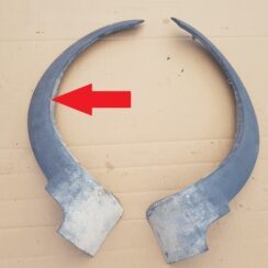 Priekšēja spārna uzlika/moldings priekš VOLVO XC70 2004