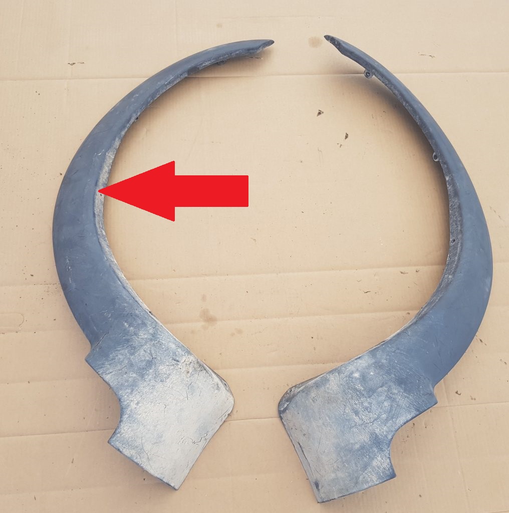 Priekšēja spārna uzlika/moldings priekš VOLVO XC70 2004 1 Priekšēja spārna uzlika/moldings priekš VOLVO XC70 2004