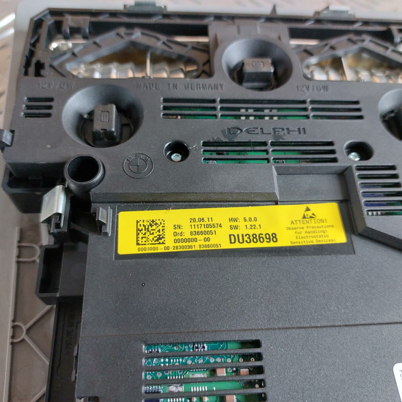 Salona apgaismojuma panelis priekš BMW 520D F11 2011 TOURING 6 Salona apgaismojuma panelis priekš BMW 520D F11 2011 TOURING