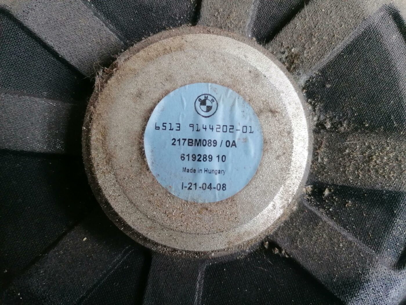 Skaļrunis (Sabvūferis) priekš BMW 123 E87 2008 BLACK 3 Skaļrunis (Sabvūferis) priekš BMW 123 E87 2008 BLACK