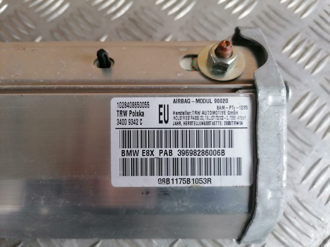 Mērinstrumentu paneļa drošības spilvens priekš BMW 123 E87 2008 BLACK 3 Mērinstrumentu paneļa drošības spilvens priekš BMW 123 E87 2008 BLACK