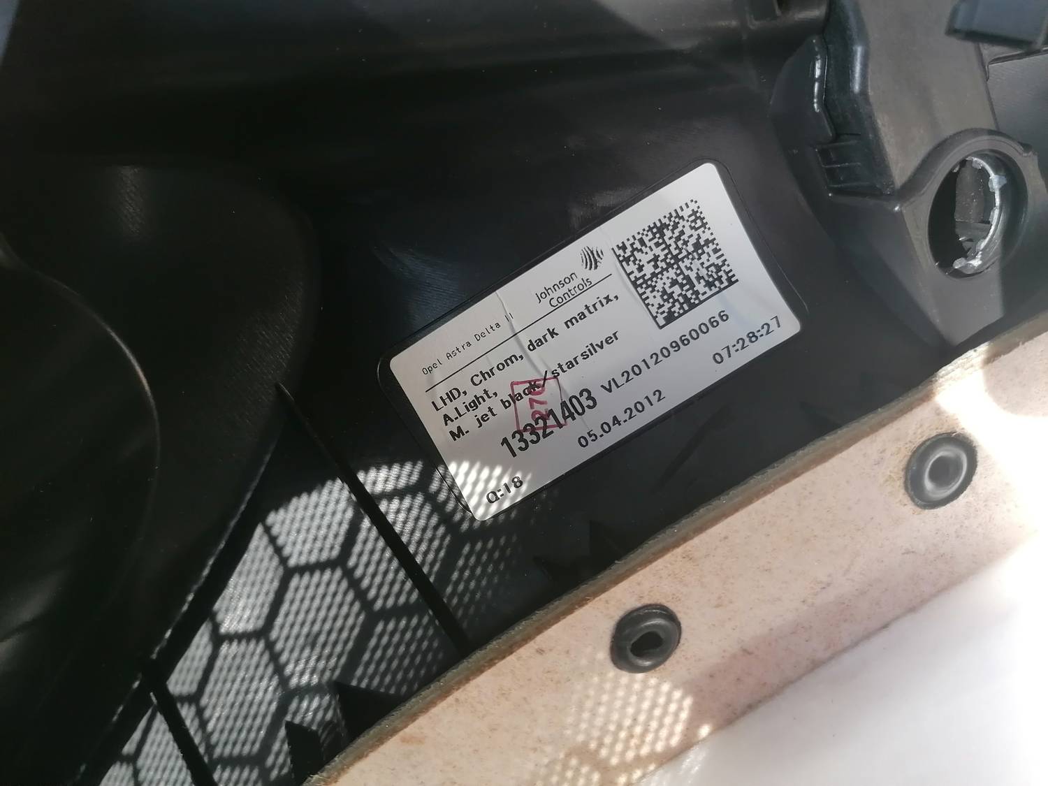 Sēdekļu komplekts priekš OPEL ASTRA J 2012 12 Sēdekļu komplekts priekš OPEL ASTRA J 2012