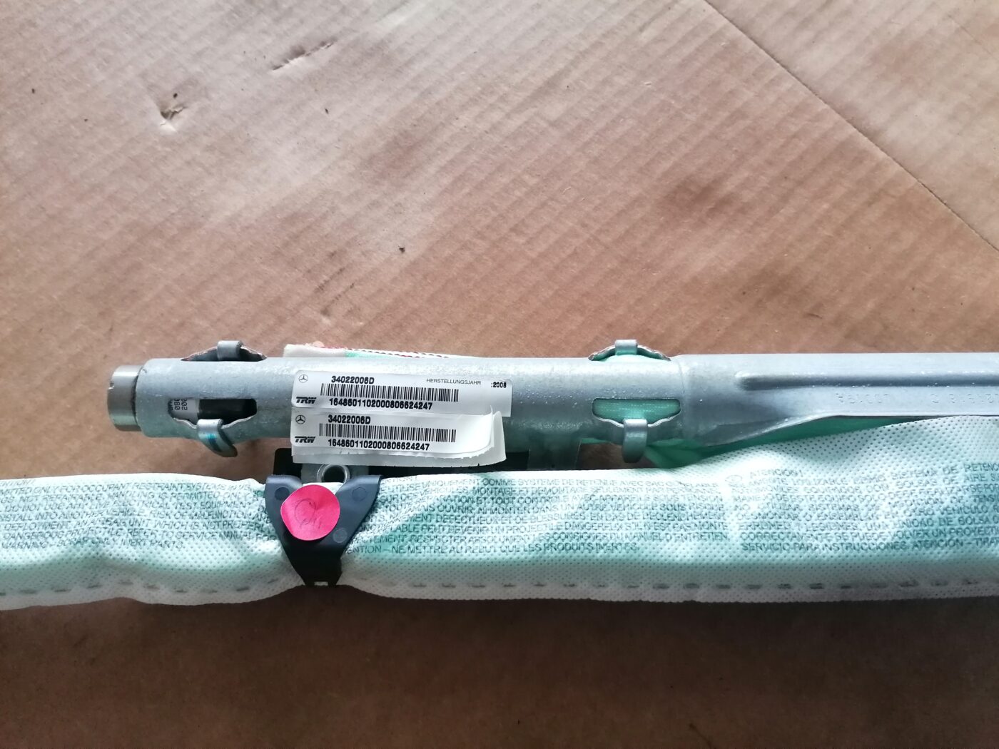 Griestu drošības spilvens, pa kreisi priekš MERCEDES BENZ ML280 2008 OBSIDIAN BLACK 3 Griestu drošības spilvens, pa kreisi priekš MERCEDES BENZ ML280 2008 OBSIDIAN BLACK