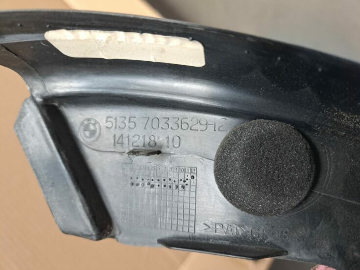 Durvju stikla moldings priekš BMW 525 E60 2004 BLACK