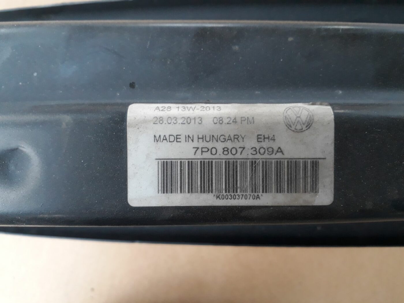 Aizmugurējā bufera pastiprinātājs priekš Porsche Cayenne (92A) 2011-2017 2 Aizmugurējā bufera pastiprinātājs priekš Porsche Cayenne (92A) 2011-2017