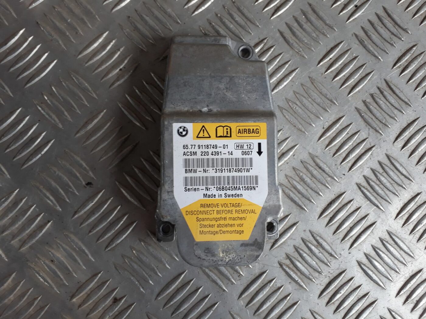 Drošības spilvena vadības bloks priekš BMW 530D E61 2006 TOURING BLUE 2 Drošības spilvena vadības bloks priekš BMW 530D E61 2006 TOURING BLUE