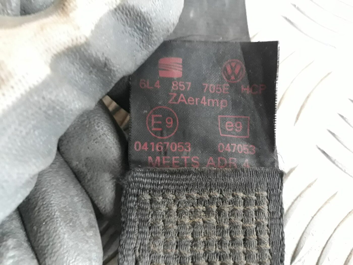 Priekšējā kreisā drošības josta priekš SEAT IBIZA 2005 2 Priekšējā kreisā drošības josta priekš SEAT IBIZA 2005