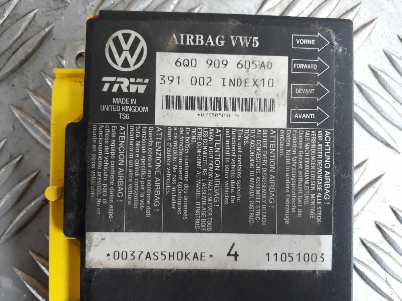 Drošības spilvena vadības bloks priekš SEAT IBIZA 2005 3 Drošības spilvena vadības bloks priekš SEAT IBIZA 2005
