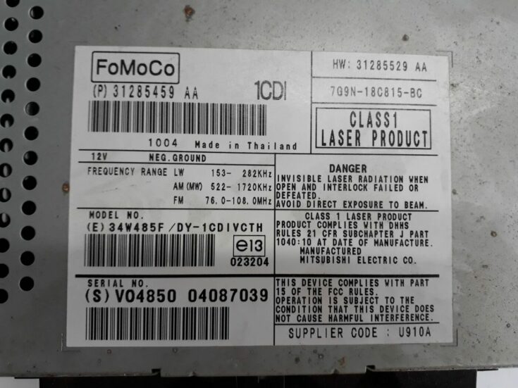 CD/DVD/Navigācijas bloks priekš VOLVO V70 2010