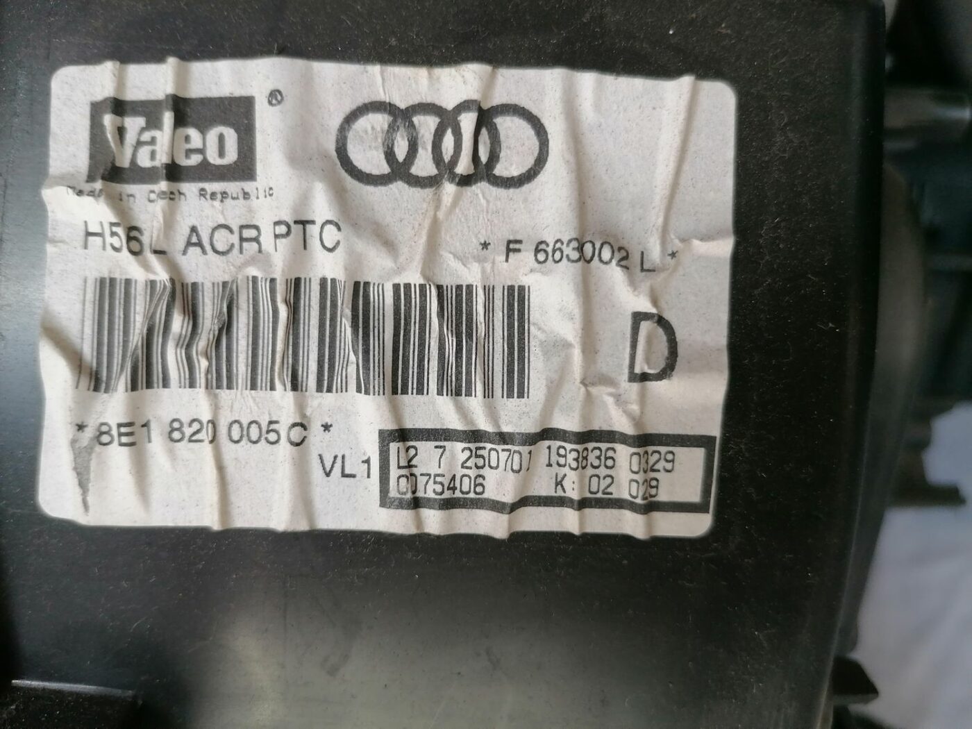 Salona sildītājs priekš AUDI A4 2001 SEDAN 2 Salona sildītājs priekš AUDI A4 2001 SEDAN