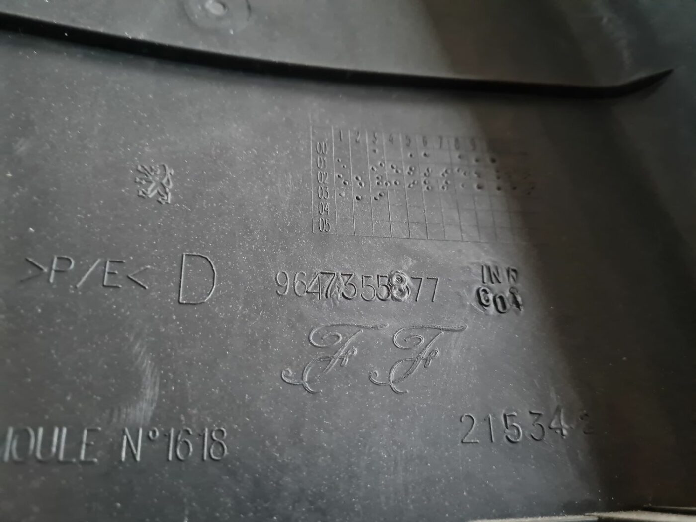 Vidējas salona statnes apdare priekš PEUGEOT 307 2003 3 Vidējas salona statnes apdare priekš PEUGEOT 307 2003