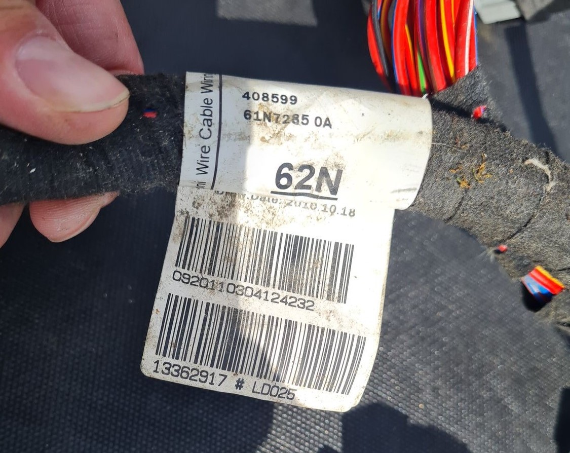 Mērinstrumentu paneļa elektrovads priekš OPEL ASTRA J 2011 5 Mērinstrumentu paneļa elektrovads priekš OPEL ASTRA J 2011