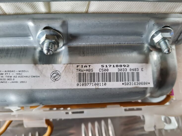 Mērinstrumentu paneļa drošības spilvens priekš FIAT STILO 2003