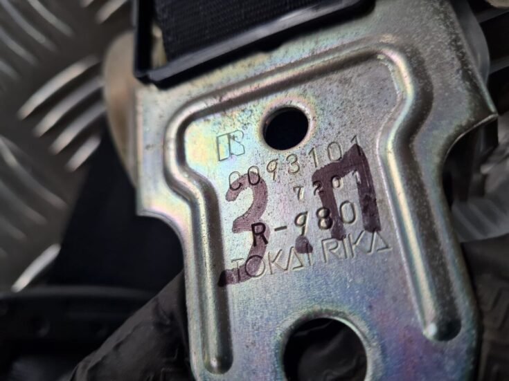Aizmugurējā labā drošības josta priekš TOYOTA AURIS 2007