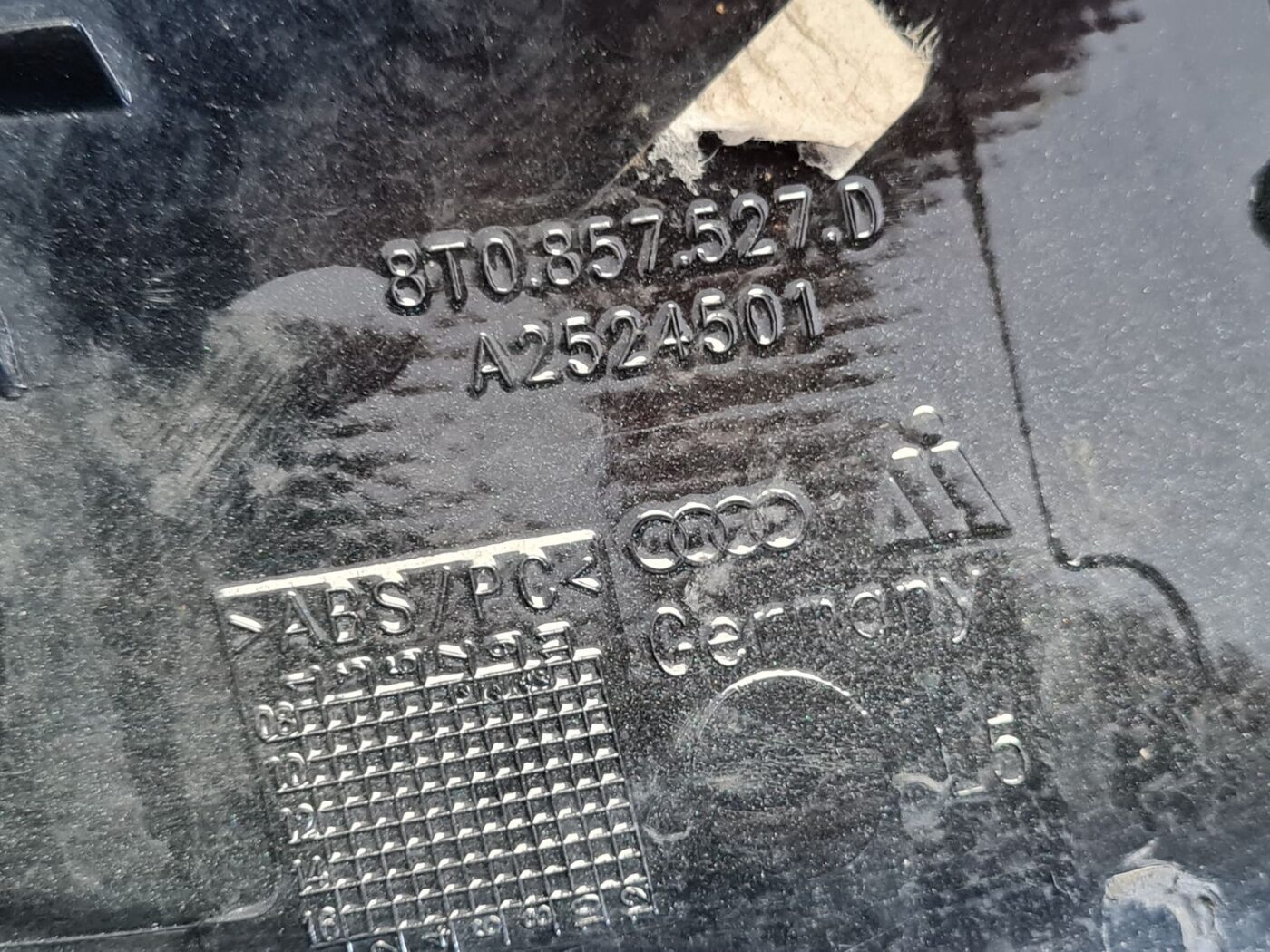 Ārēja spoguļa vāks priekš AUDI A4 2008 AVANT 5 Ārēja spoguļa vāks priekš AUDI A4 2008 AVANT