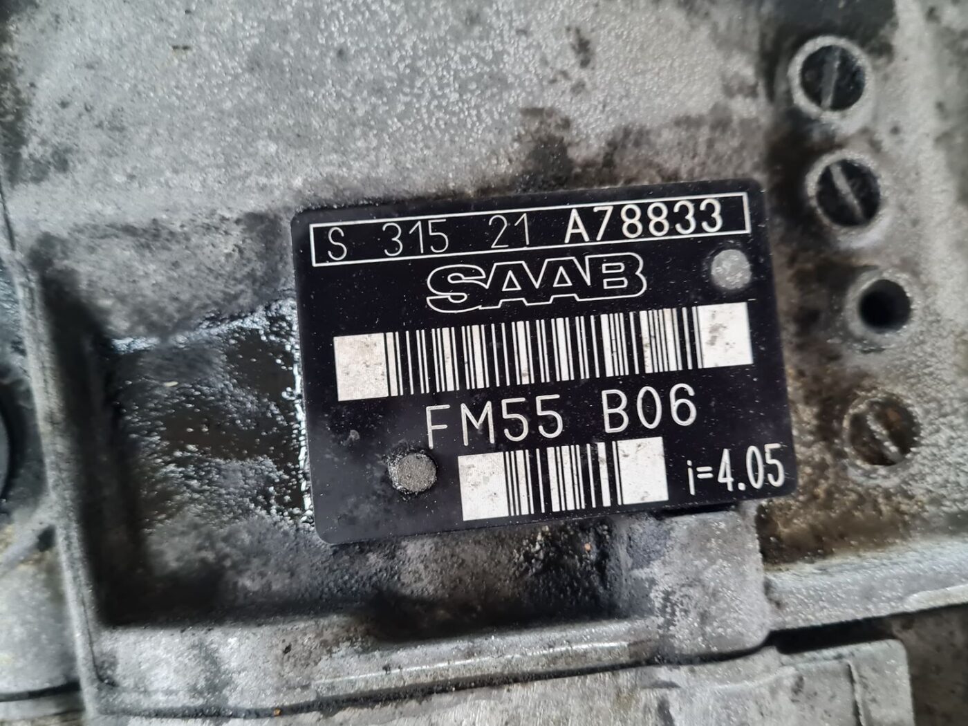 Mehāniska pārnesumkārba priekš SAAB 9-5 1999 4 Mehāniska pārnesumkārba priekš SAAB 9-5 1999