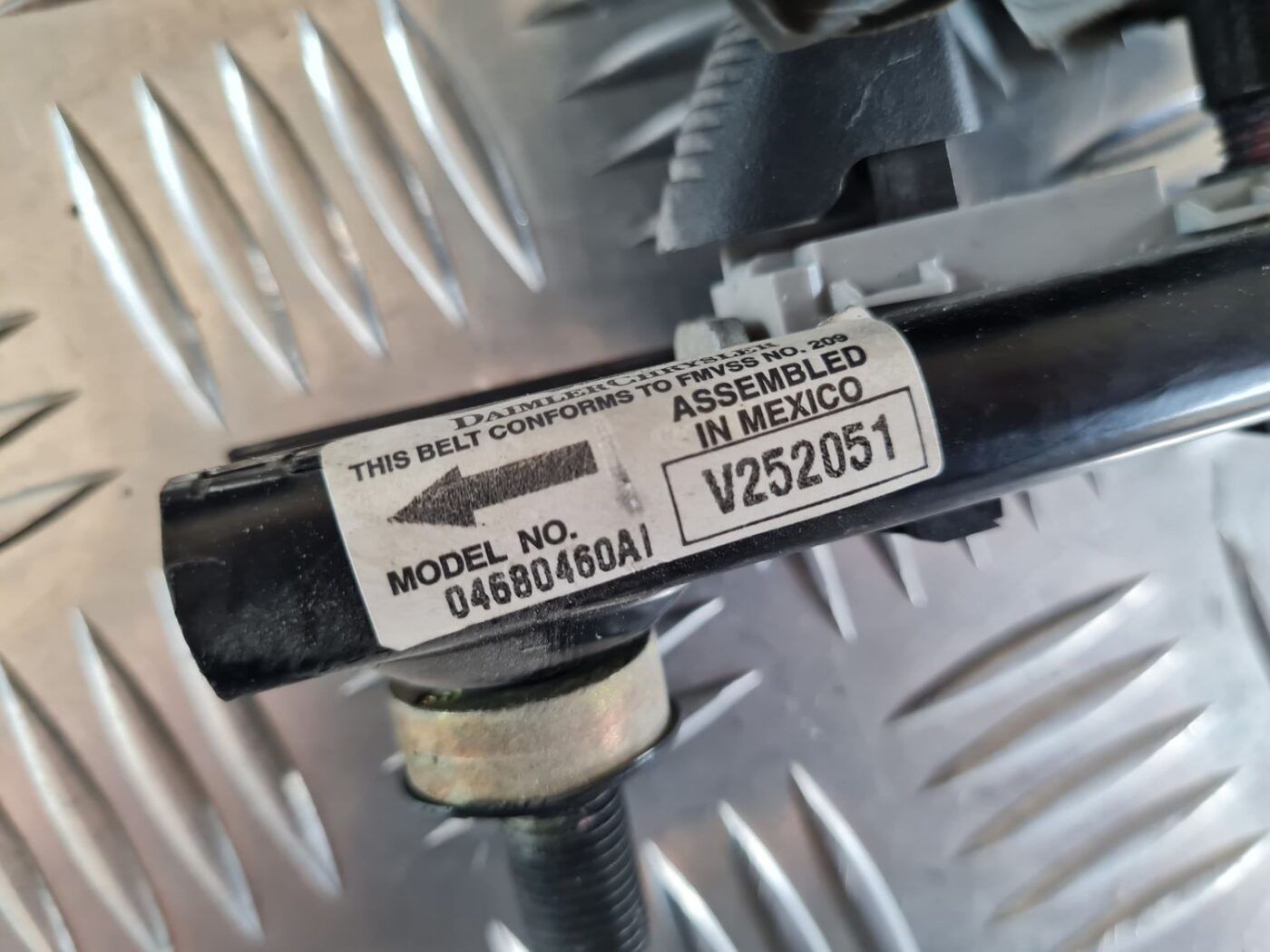 Priekšējā labā drošības josta priekš CHRYSLER VOYAGER 2006 9 Priekšējā labā drošības josta priekš CHRYSLER VOYAGER 2006