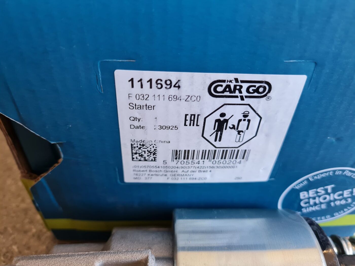 Starteris priekš 3 Starteris priekš