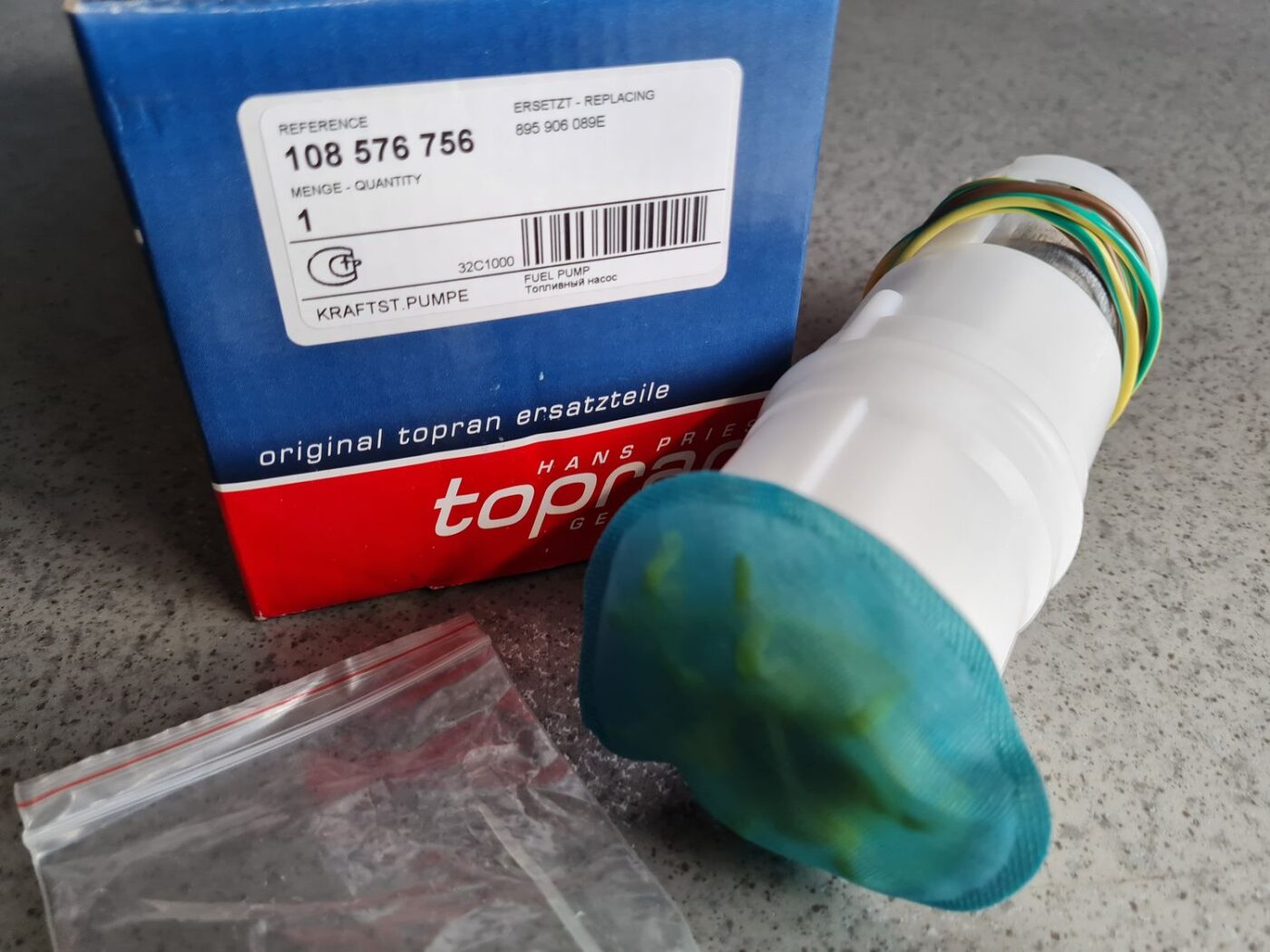 Degvielas tvertnes sūknis priekš 4 Degvielas tvertnes sūknis priekš