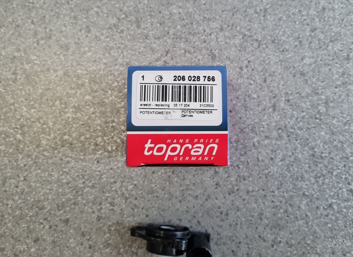 Droseļvārsta devējs priekš 3 Droseļvārsta devējs priekš