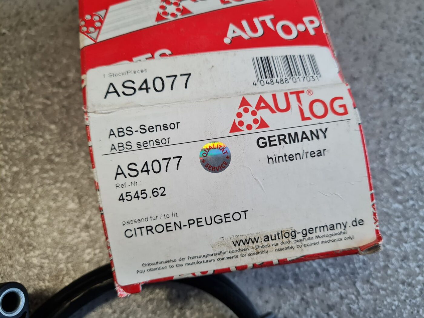 ABS devējs priekš 3 ABS devējs priekš