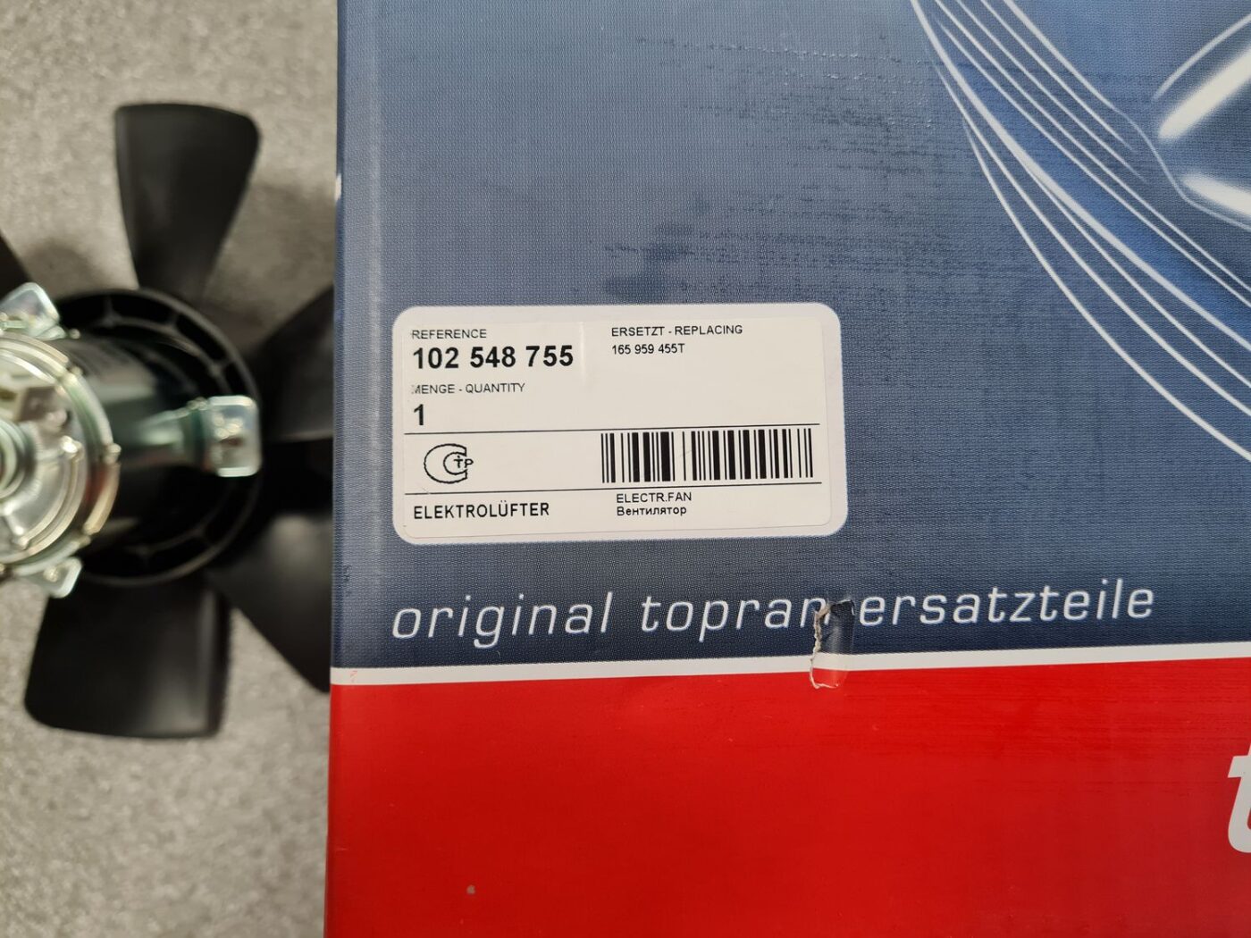 Dzesēšanas radiatora ventilators priekš 3 Dzesēšanas radiatora ventilators priekš