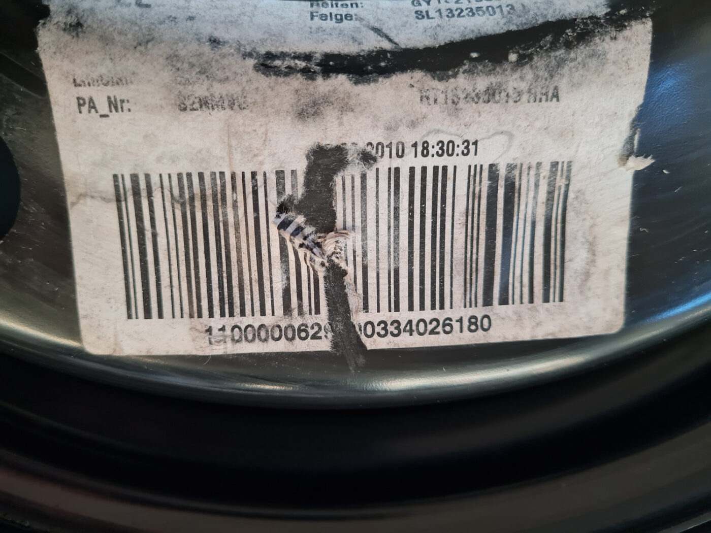 Rezerves ritenis priekš OPEL INSIGNIA 2010 11 Rezerves ritenis priekš OPEL INSIGNIA 2010