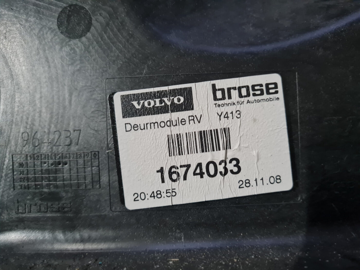 Stikla pacelšanas mehānisma panele priekš VOLVO XC 60 2009 2 Stikla pacelšanas mehānisma panele priekš VOLVO XC 60 2009